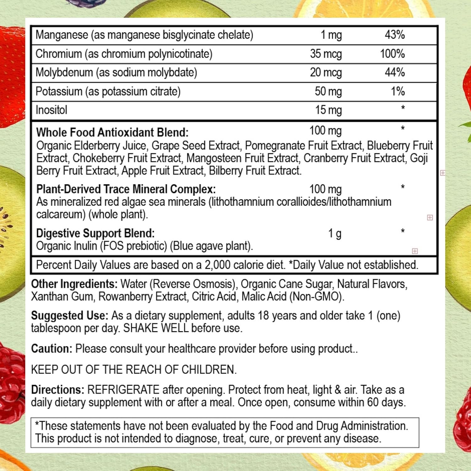 Go Healthy Complete Liquid Multivitamin | Vegan | 32 Doses | Mango and Peach Flavor
