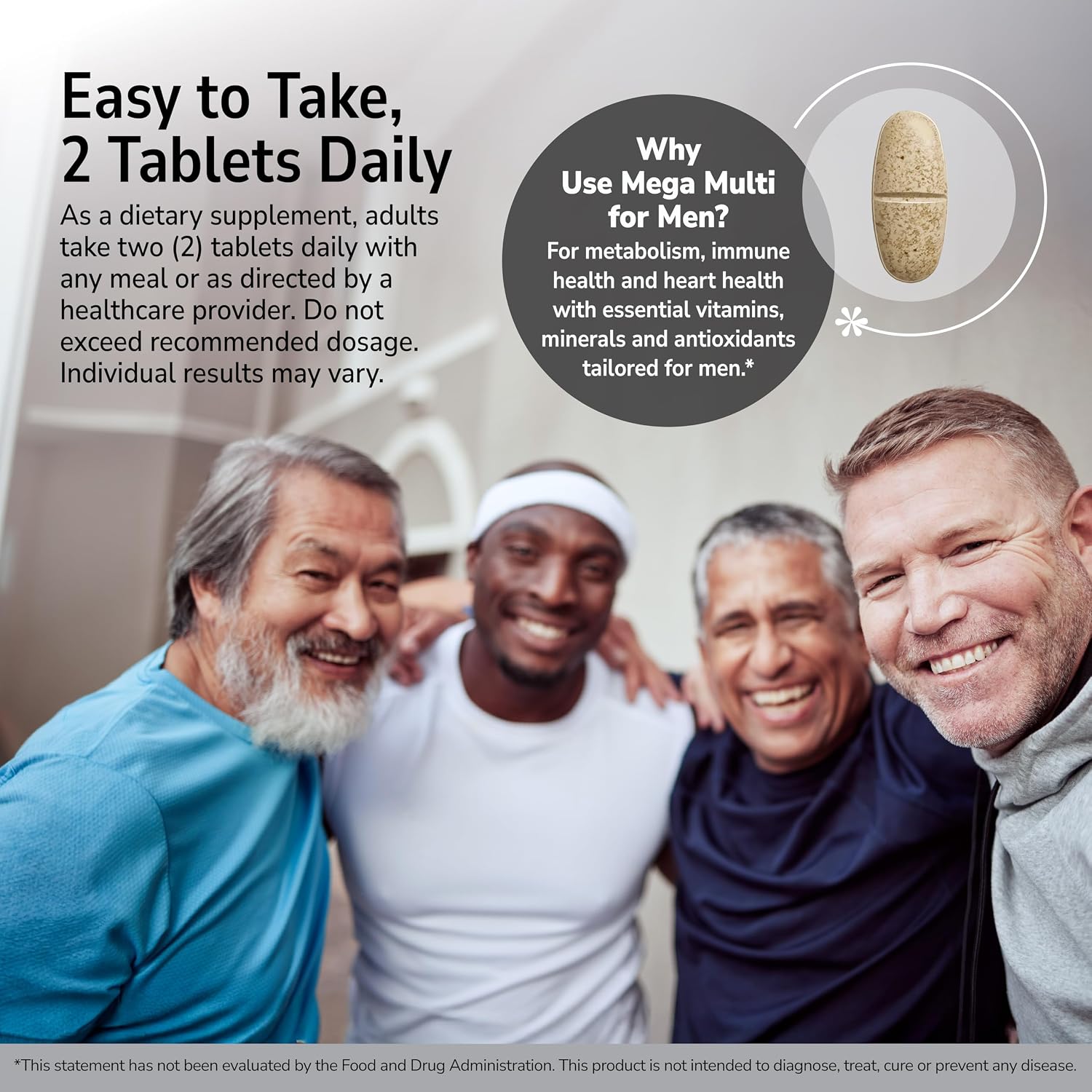 21st Century Mega Multi for Men - Multivitamínico con Saw Palmetto y Ginseng, 90 Tabletas