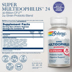 SOLARAY Multidophilus Probiotic 24 Strains 30B CFU - 60 Vegetable Capsules