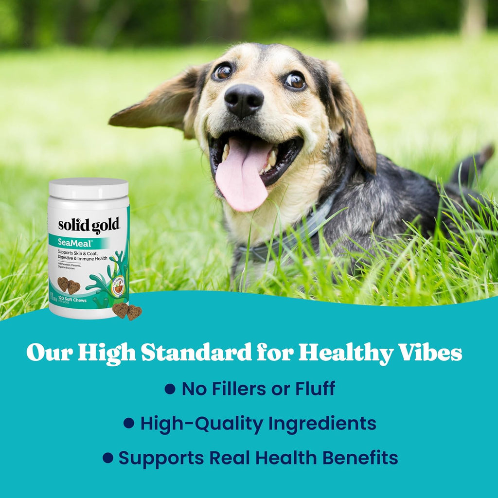 Solid Gold SeaMeal Multivitamínico Masticable para Perros y Gatos - 120 uds