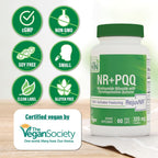 Health Thru Nutrition Activador NAD+ con NR y PQQ | 300mg Nicotinamida Ribósido + 20mg PQQ | 60 Cápsulas