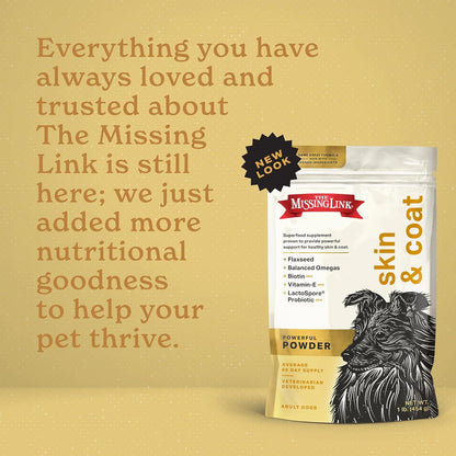 The Missing Link Skin & Coat + Probiotics 454g - Suplemento en polvo para perros – Image 5