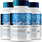 SciatiSoothe para el Soporte Nervioso - Cápsulas, Fórmula Avanzada (3 Envases)