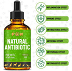 Golden Paw Antibióticos Naturales para Perros y Gatos – Gotas Orales – 2 oz (59 ml)