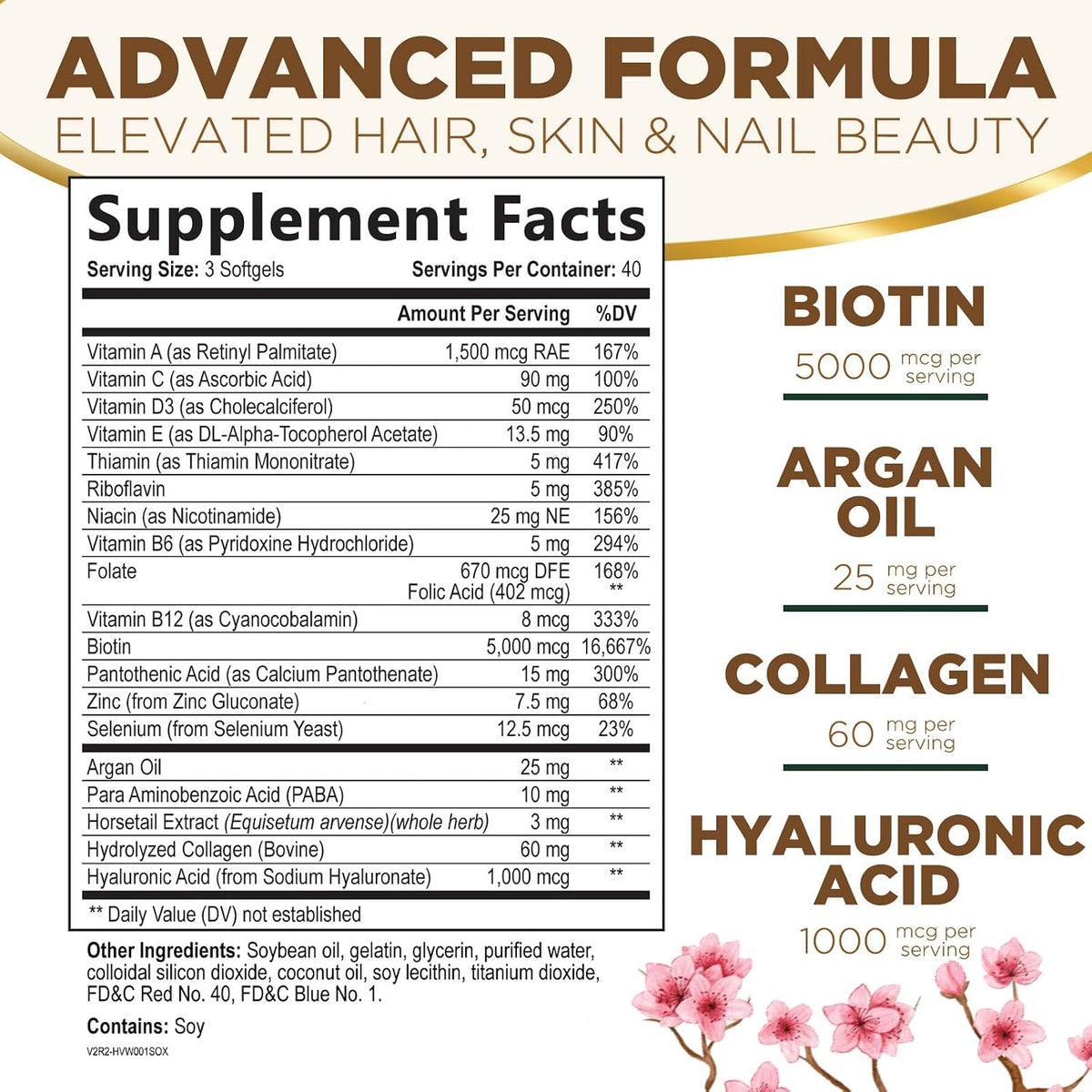 Nature's Nutrition - Biotina 5000 mcg con – El mantenimiento de la piel en condiciones normales. – Image 2