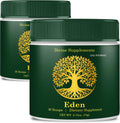 Eden Powder - Complemento Energético en Polvo, Máxima Potencia, Natural (2 Paquetes)