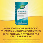 Nature's Way Alpha Betic - Multivitamínico para diabéticos, 30 comprimidos