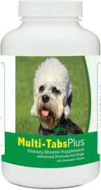 Healthy Breeds Dandie Dinmont Terrier Multi-Tabs Plus Comprimidos Masticables para Perros, 180 uds.