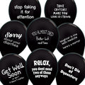 ROFLmart Sickloons Globos Divertidos Get Well Soon - Negro