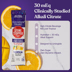 Moonstone Stone Stopper Drink Mix, Tropical - Prevención de Cálculos Renales, 15 Días