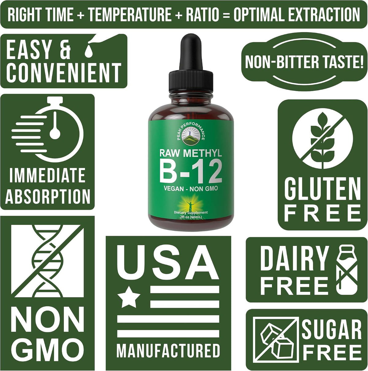 Raw Methyl B12 Liquid Drops - Gotas – Personas mayores de 50 años: Con la edad, la capacidad de absorber la B12 de – Image 7