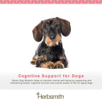 Herbsmith Senior Dog Wisdom – Suplemento para la salud cerebral de perros mayores, 60 masticables