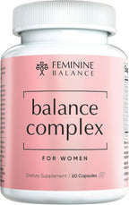 Balance Complex 17-en-1 Salud Vaginal Probióticos 100 mil millones con Arándano Rojo y D-Manosa, 60 Cápsulas