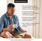 THORNE Men's Multi 50+ - Multivitamínico Diario Completo para Hombres Mayores de 50 Años - 180 Cápsulas