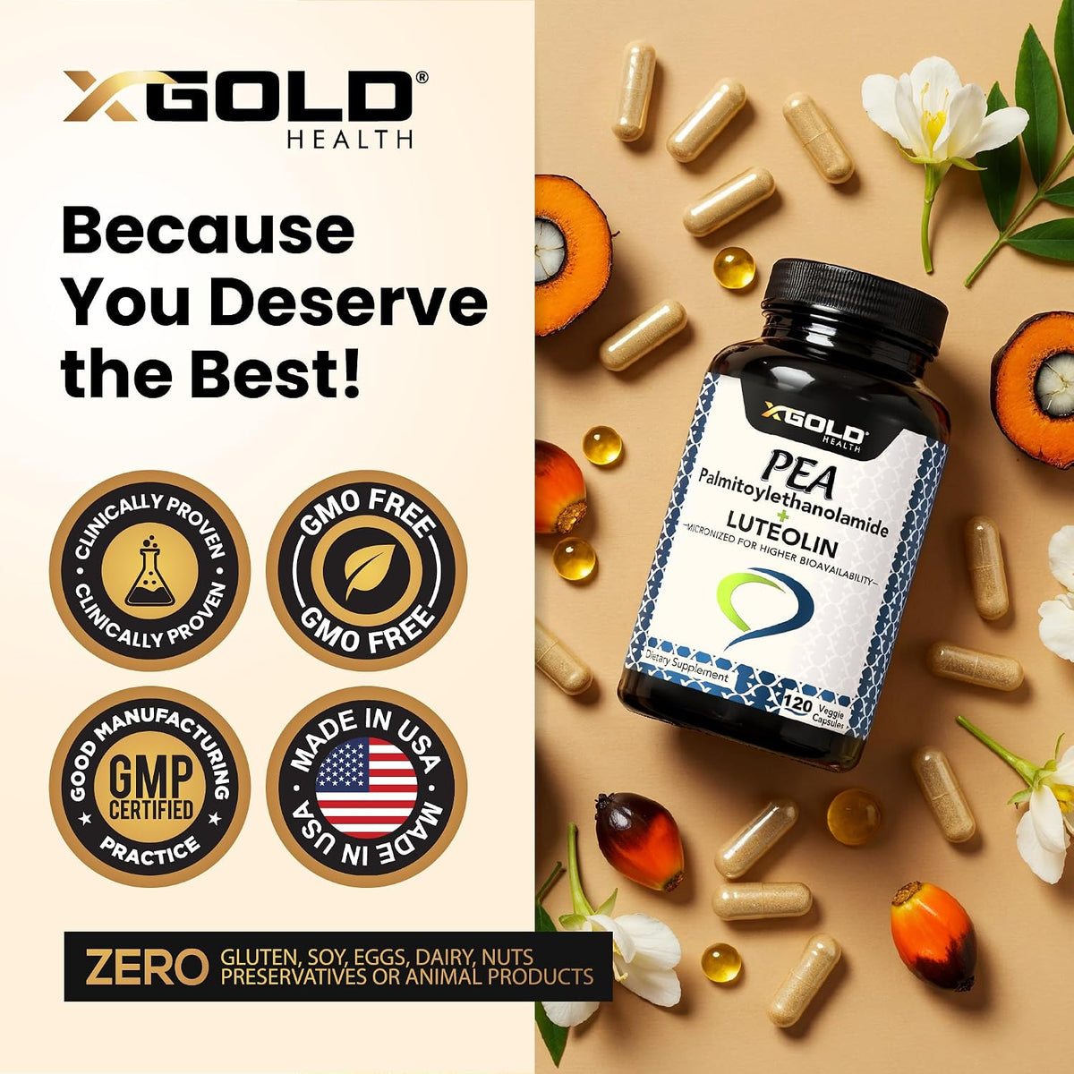 Palmitoiletanolamida 630 mg + Luteolina – Luteolina estandarizada: Al estar estandarizada al 98%, se asegura una – Image 5