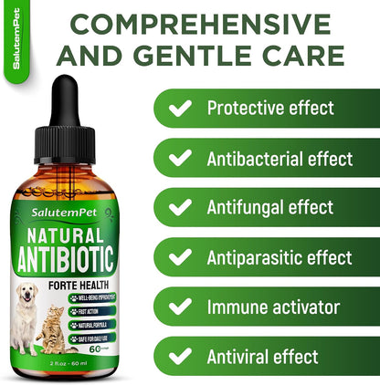 Complemento Herbal Natural de Aceite de Orégano para Perros y Gatos - Apoyo para Alergias, Infecciones Urinarias y Sistema – Image 2