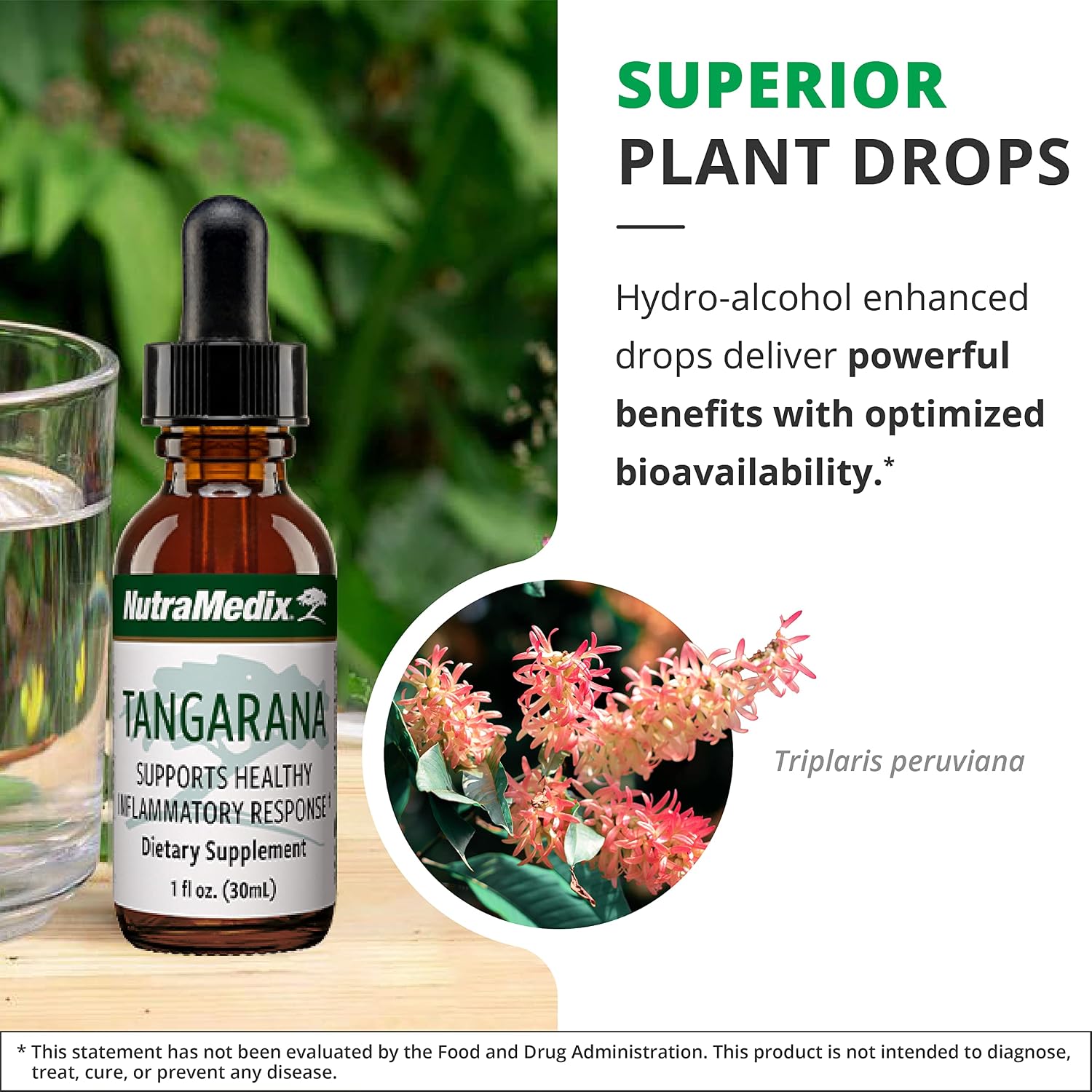 NutraMedix Tangarana Gotas - Extracto de Palo Santo (Triplaris peruviana) - 30 ml