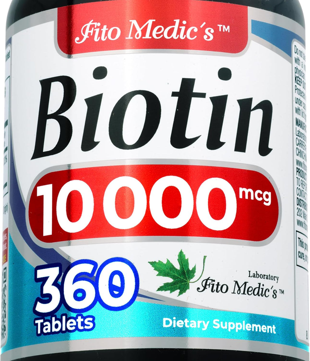 FITO MEDIC'S Lab Biotina 10000mcg - 360 Comprimidos