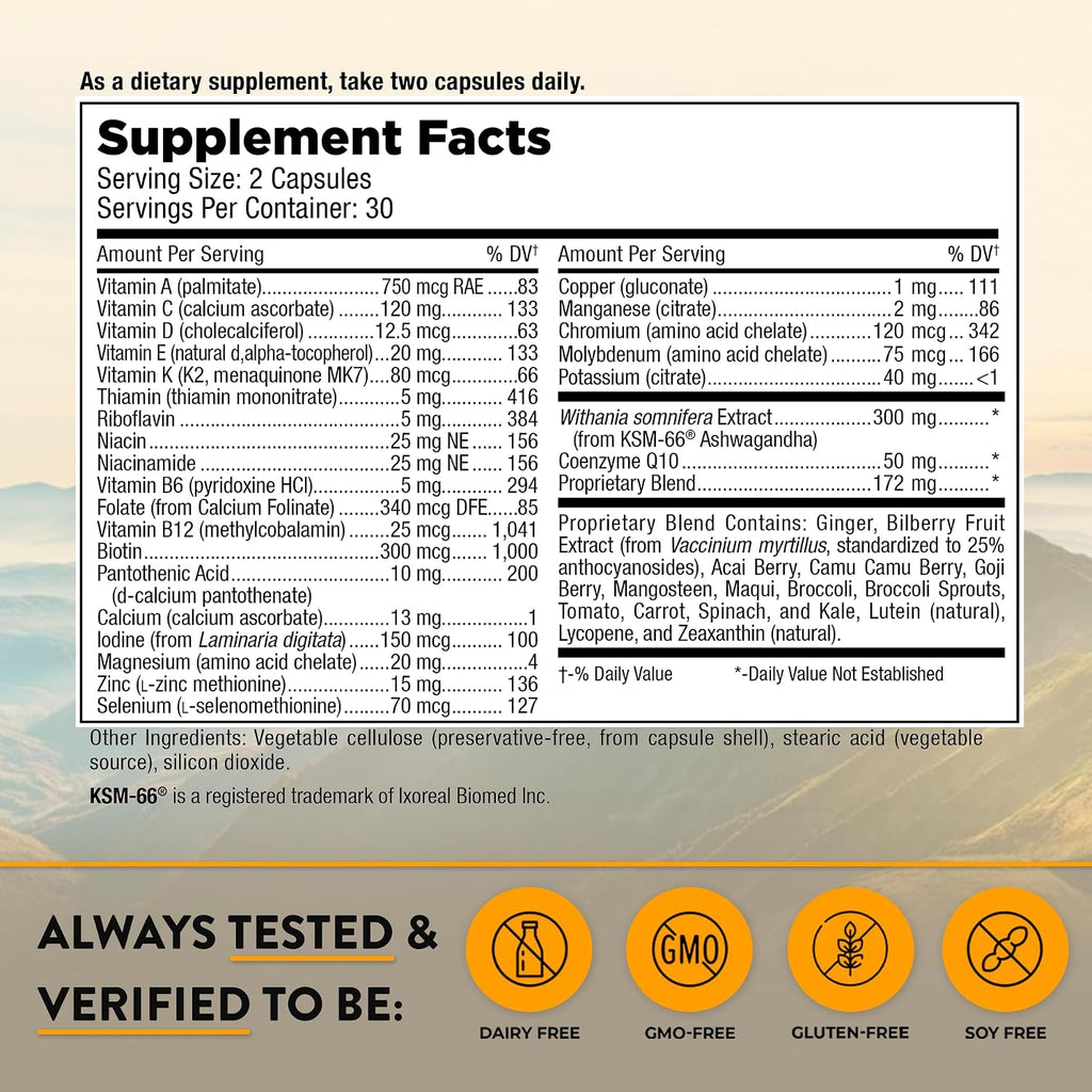 Mt. Angel Vitamins Multivitamínico para Hombres