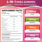 NIUTRLUXE DHEA Gummies - Suplemento de DHEA para Mujer con Boro, Inositol y Magnesio - 60 Gominolas