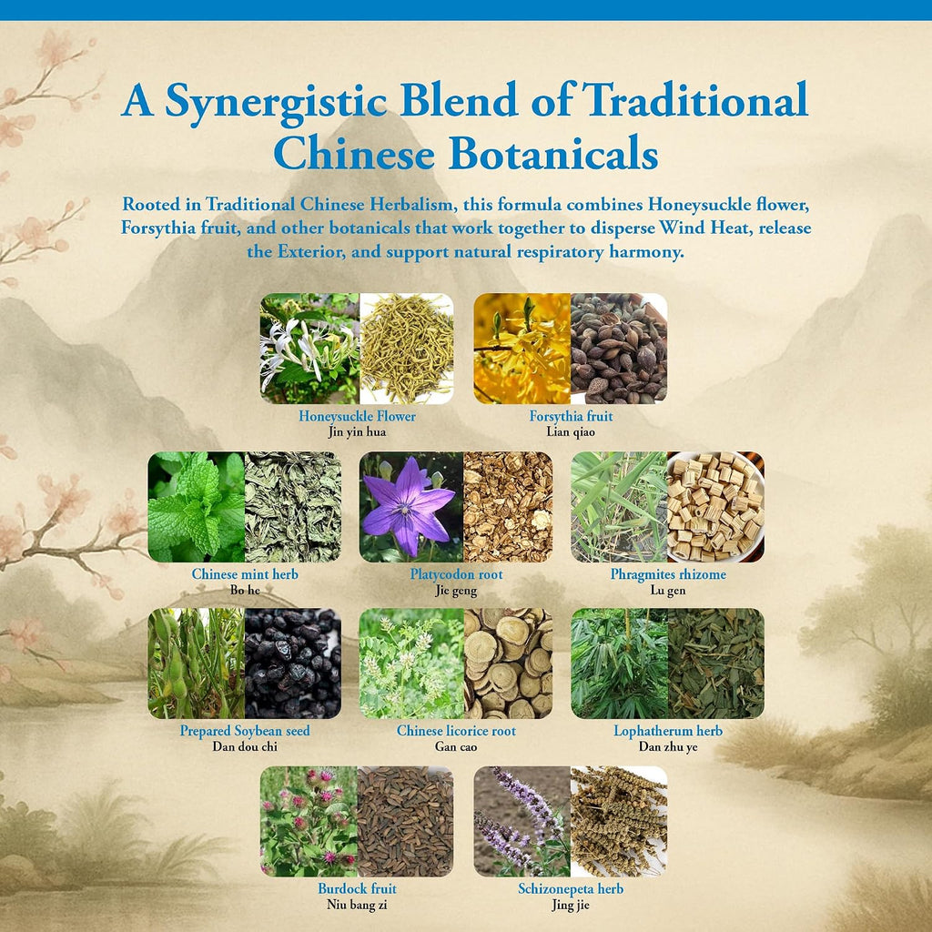 Kan Herbs Yin Qiao – Fórmula Herbal Tradicional China, 120 Comprimidos