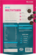 VetIQ Multivitamínico para Perros – Apoya la Función Cerebral, el Sistema Inmunológico y Digestivo – 60 Golosinas Blandas Sabor Ahumado