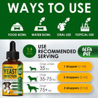 Yeast Infection Treatment for Dogs Helps with Itching & Allergies – Dog Yeast Infection Treatment Liquid Herbal Supplement – for All Breeds – Bacon Taste – 2 Oz