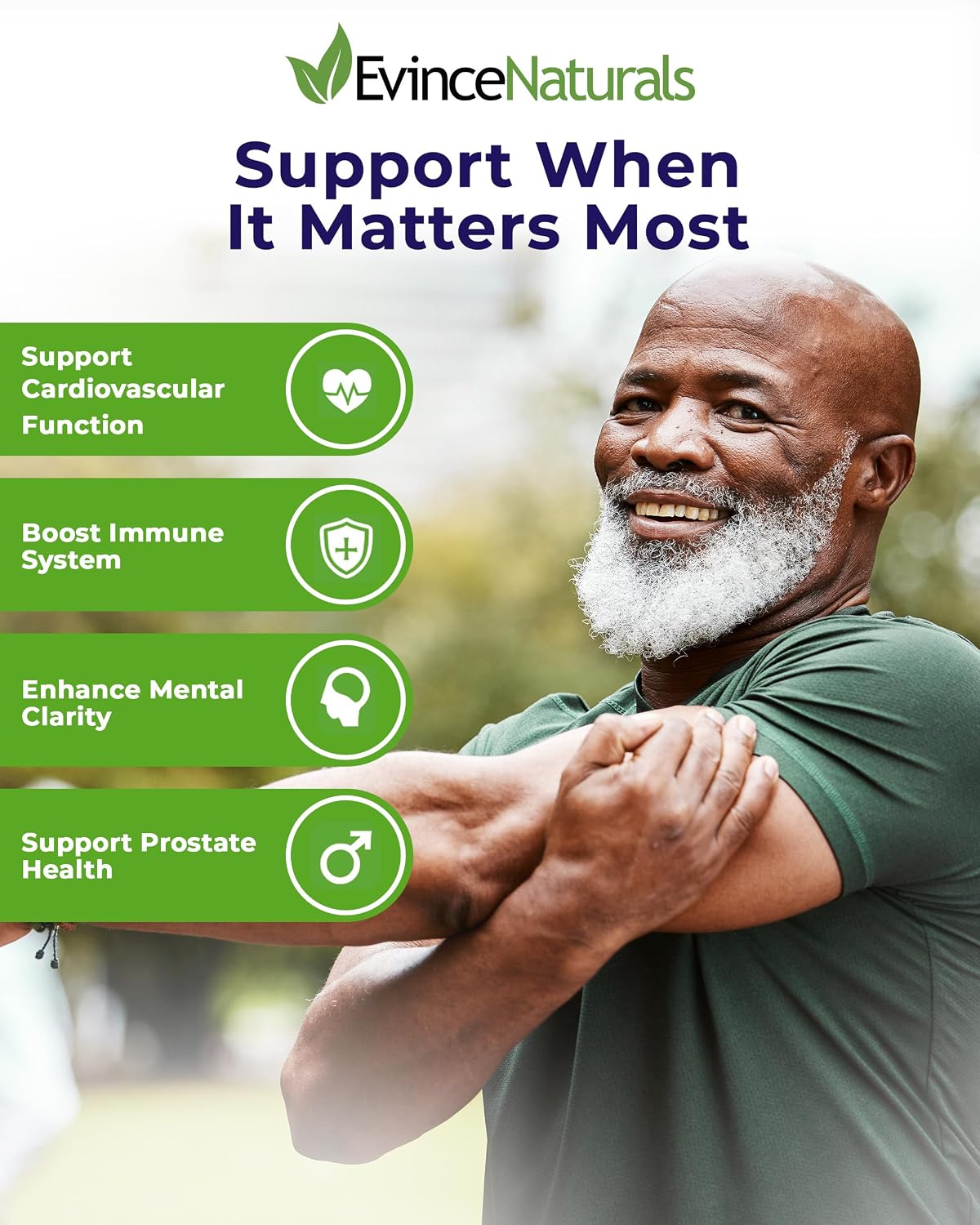 Evince Naturals Sistema Nutricional Diario para Hombres, Multivitamínico