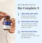 Gundry MD® Bio Complete 3 - Prebiótico, Probiótico, Postbiótico para la Salud Intestinal (Pack 90 Días)