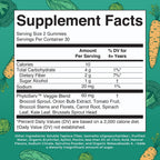 MaryRuth's Super Greens Gummies con Quercetina - 60 Gominolas Veganas Sin Azúcar