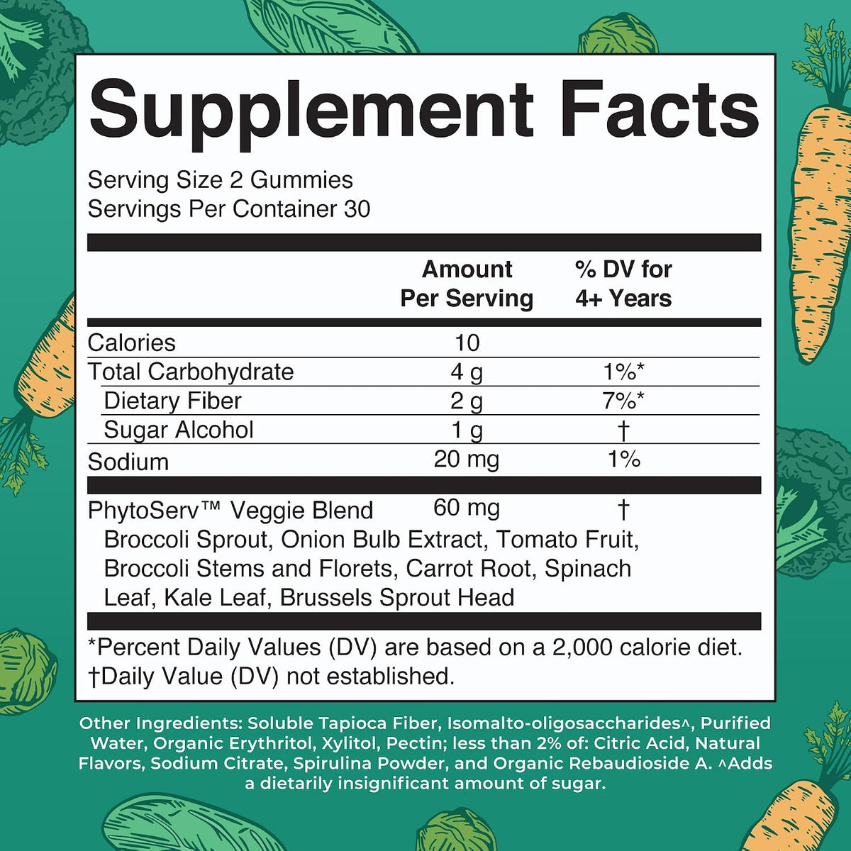 MaryRuth's Super Greens Gummies con Quercetina - 60 Gominolas Veganas Sin Azúcar – Image 2