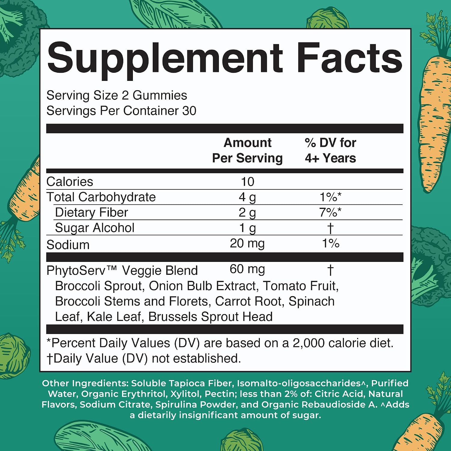 MaryRuth's Super Greens Gummies con Quercetina - 60 Gominolas Veganas Sin Azúcar