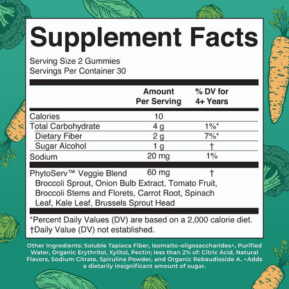 MaryRuth's Super Greens Gummies con Quercetina - 60 Gominolas Veganas Sin Azúcar – Image 2