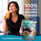 Yemayá Organic Sea Moss Gel - Wildcrafted con Fruta Real, Sabor Maracuyá, 473 ml