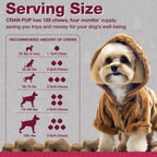 Complemento de Arándano Rojo para Perros - Soporte Urinario y de Vejiga - 120 Masticables Blandos