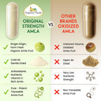Organic Veda Amla Cápsulas - 1500mg, 300 Cápsulas - Suplemento Natural de Vitamina C con Antioxidantes