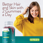 Viteey Biotin Gummies - 10.000 mcg - 60 Gominolas