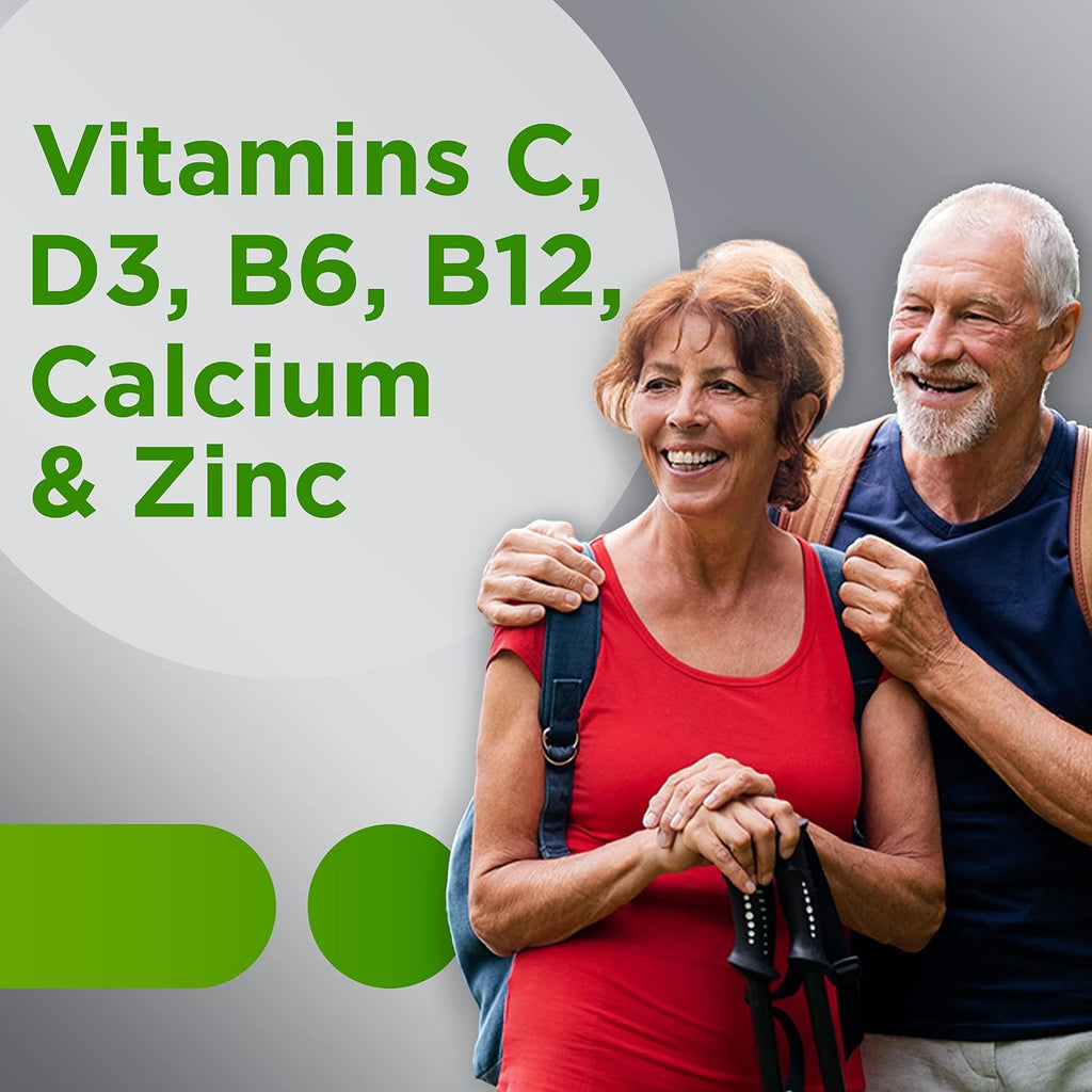 Centrum Silver Multivitamínico para Adultos Mayores de 50, Suplemento Multivitamínico/Multimineral, Vitamina D3, Vitaminas B, Sin Gluten, Ingredientes No Transgénicos, Apoya la Memoria y la Cognición en Adultos Mayores - 80 Unidades