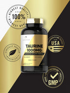 Carlyle Taurina 1000 mg - 400 Cápsulas - Aminoácido Esencial - Alta Potencia - Sin Gluten