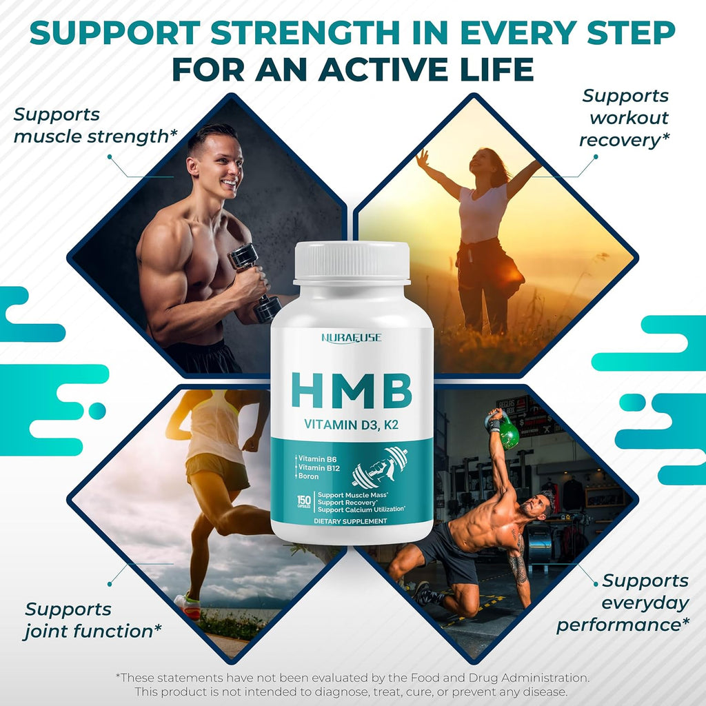 NURAFUSE Liposomal HMB con Vitamina D3 y K2