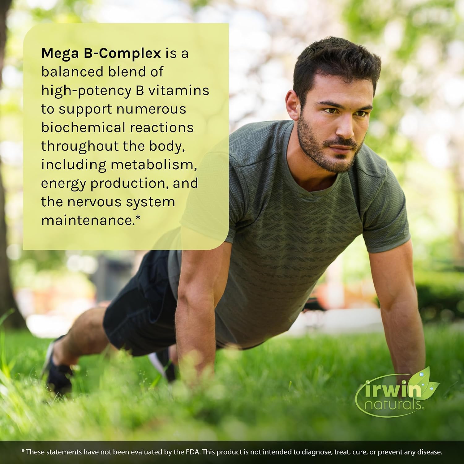 Irwin Naturals Advanced Absorption Mega-B Complex - 60 Cápsulas Blandas Líquidas - Vitaminas B de Alta Potencia con MCTs de Energía Rápida