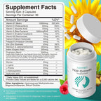 Lazpowfi Complemento para el Crecimiento del Cabello con Biotina 10000mcg, 30-en-1