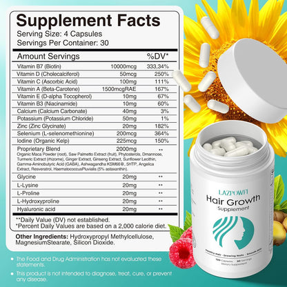 Lazpowfi Complemento para el Crecimiento del – Vitamina A: Contribuye al mantenimiento de la piel y las membranas – Image 2