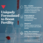 Conception for Her Fertility Gummies - Gominolas de Fertilidad para Mujer con Myo Inositol y Folato, 75 gominolas