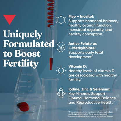 Conception for Her Fertility Gummies - Gominolas de Fertilidad para Mujer con Myo Inositol y Folato, 75 gominolas – Image 4