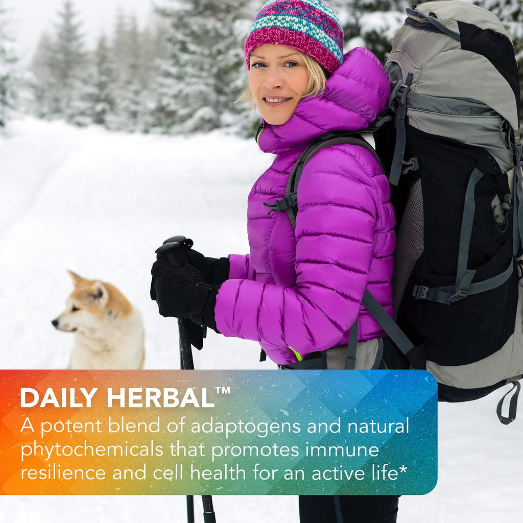 Vital Plan Daily Herbal Supplement - Suplemento Herbario con Reishi, Cúrcuma y Rhodiola