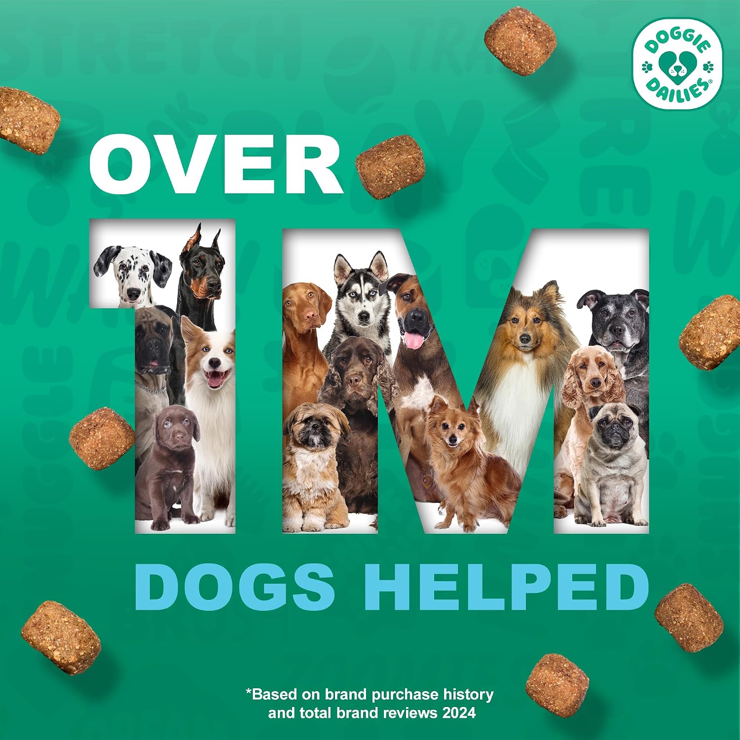 Doggie Dailies Probiótico para Cachorros, Probióticos con Enzimas Digestivas, Apoya la Salud Digestiva e Inmunológica, Sabor Calabaza, 120 Masticables Blandos