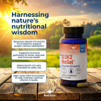 RnA ReSet D3K2 Reset – 4000 UI Vitamina D3 y 100 mcg K2 (60 Cápsulas) NSF Certified