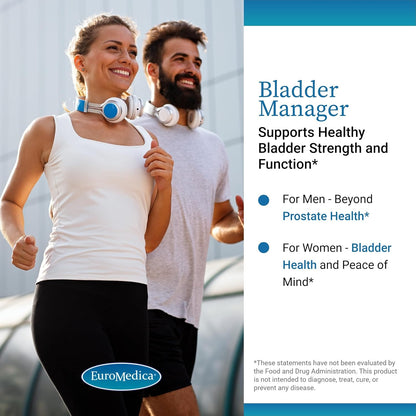 Euromedica Bladder Manager - 30 Cápsulas - Suplemento Herbal Estudiado Clínicamente - Apoya la Fortaleza de la Vejiga y la – Image 3