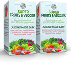 Country Farms Super Fruits and Veggies - Cápsulas de Frutas y Verduras (60 Cápsulas, 2 Envases)